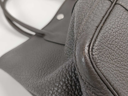 HERMES Garden Party PM Tote Bag with Ebene Negonda T Stamp