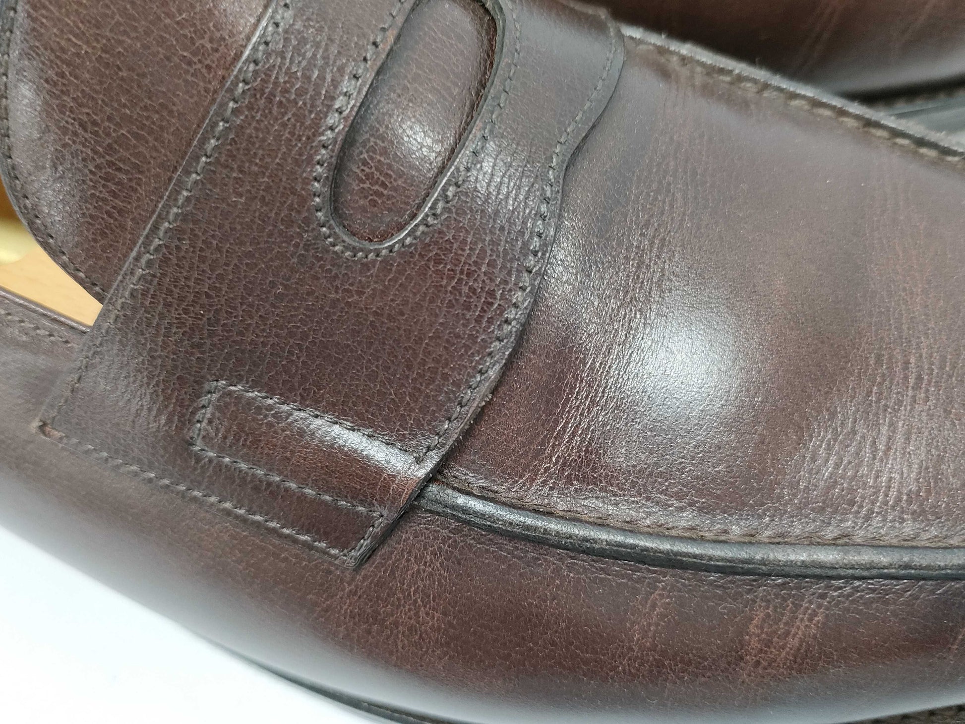JOHNLOBB LOPEZ Loafers Leather Brown #6E 4395 Loafers
