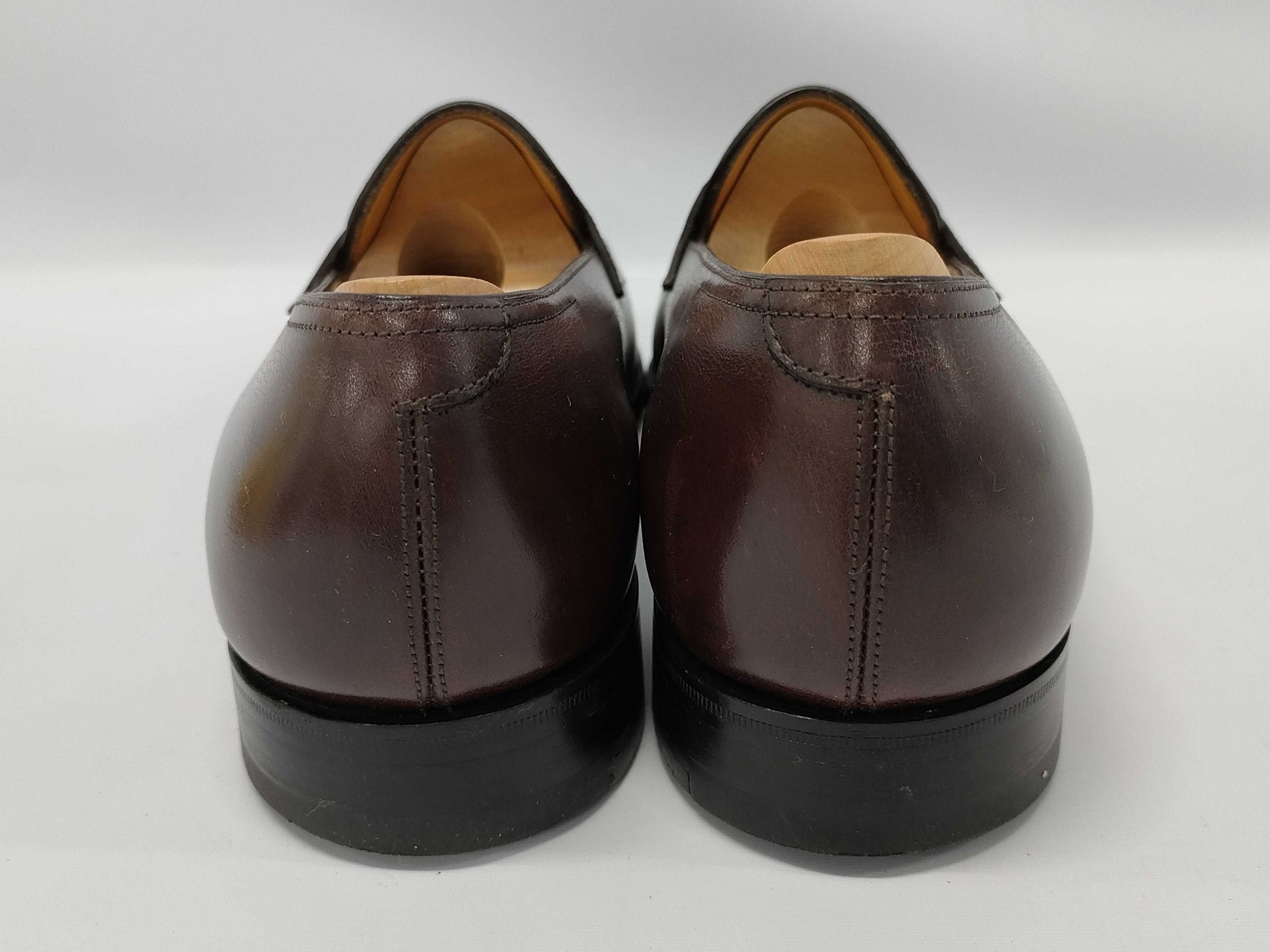 JOHNLOBB LOPEZ Loafers Leather Brown #6E 4395 Loafers