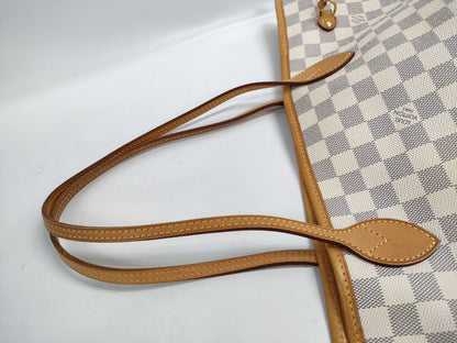 LOUIS VUITTON Azur Neverfull MM N51107 SA3171 Tote Bag