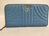PRADA PRADA Long Wallet Leather Blue Wallet