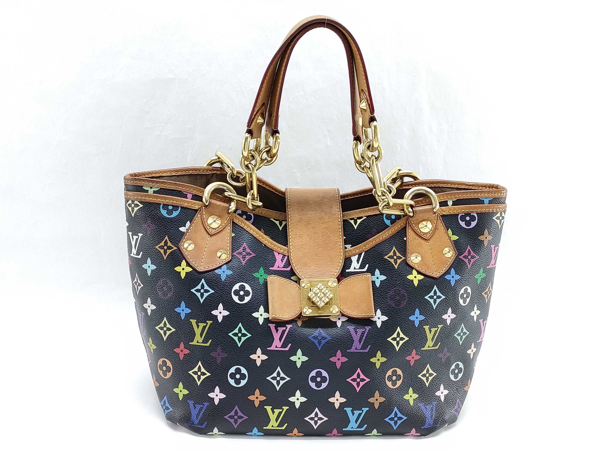 LOUIS VUITTON Monogram Multicolore Annie GM M40304 SR1111 Tote Bag