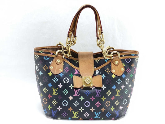 LOUIS VUITTON Monogram Multicolore Annie GM M40304 SR1111 Tote Bag