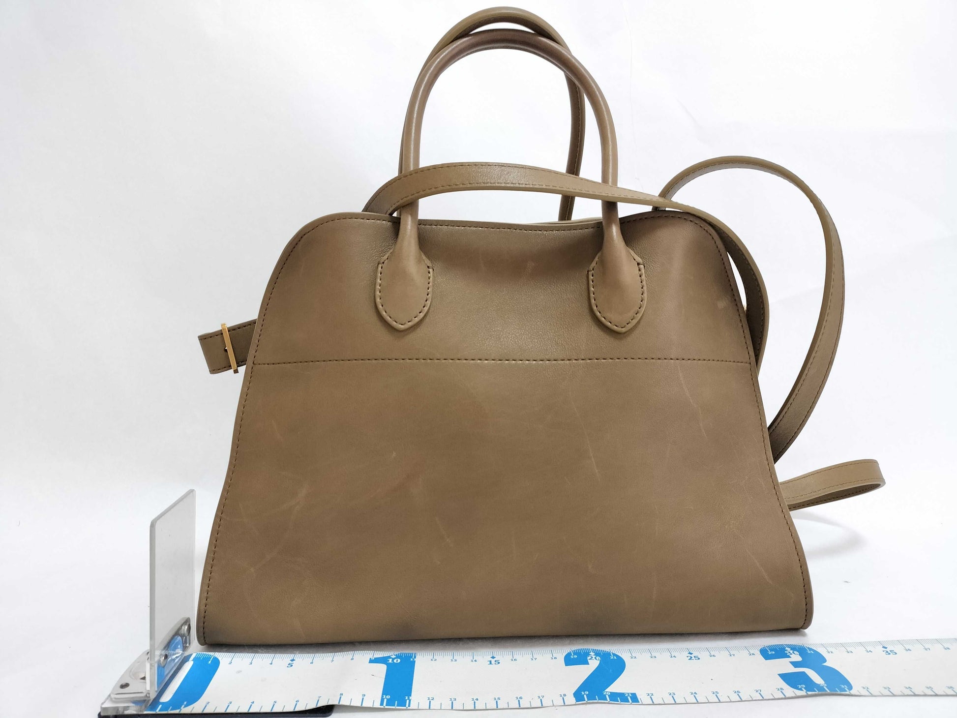 THE ROW Soft Margaux 12 Leather 2-Way Handbag