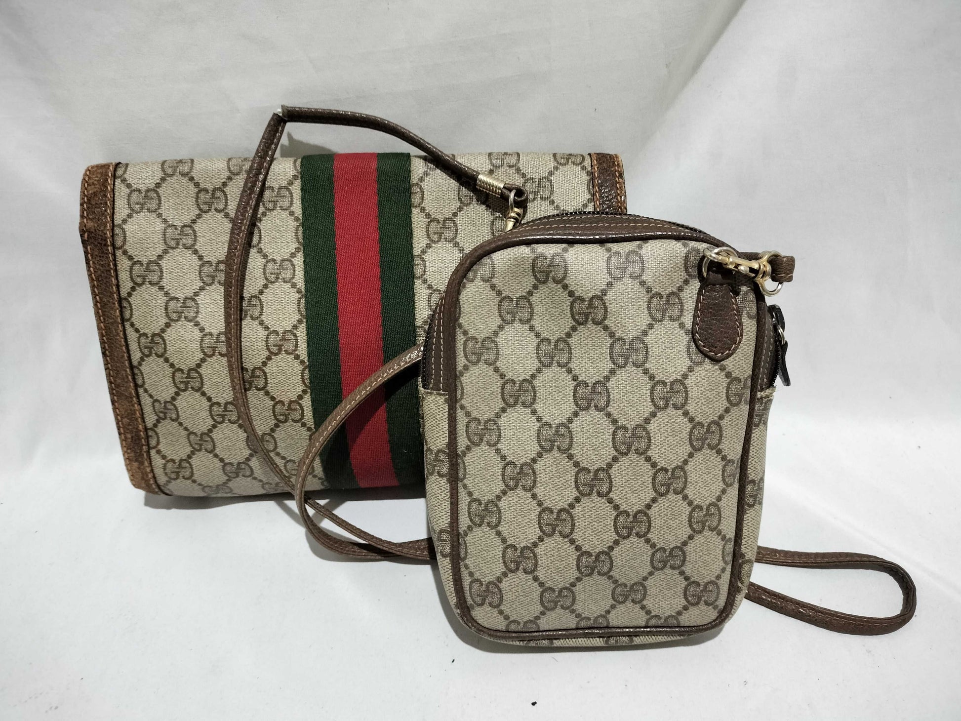 GUCCI Gucci Sherry Line GG Bag 2-Piece Clutch Bag