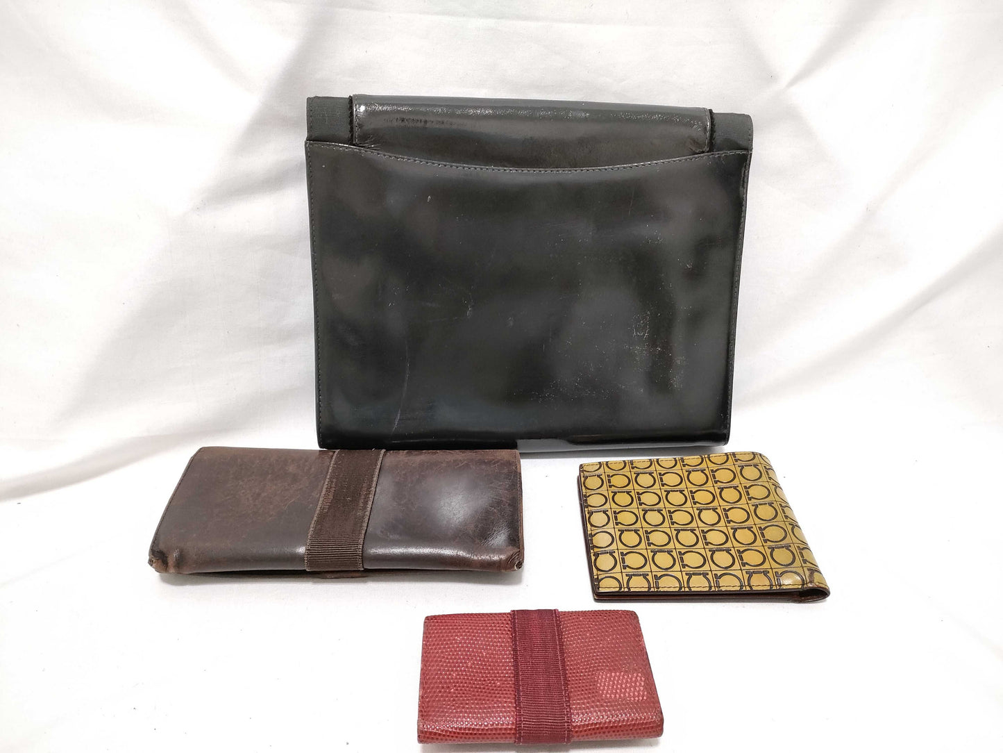 Salvatore Ferragamo Gancini Vara Wallet and Clutch Bag 
