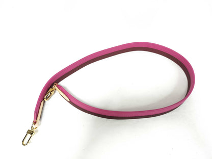 LOUIS VUITTON Signature Strap Brown/Pink with Gold Hardware
