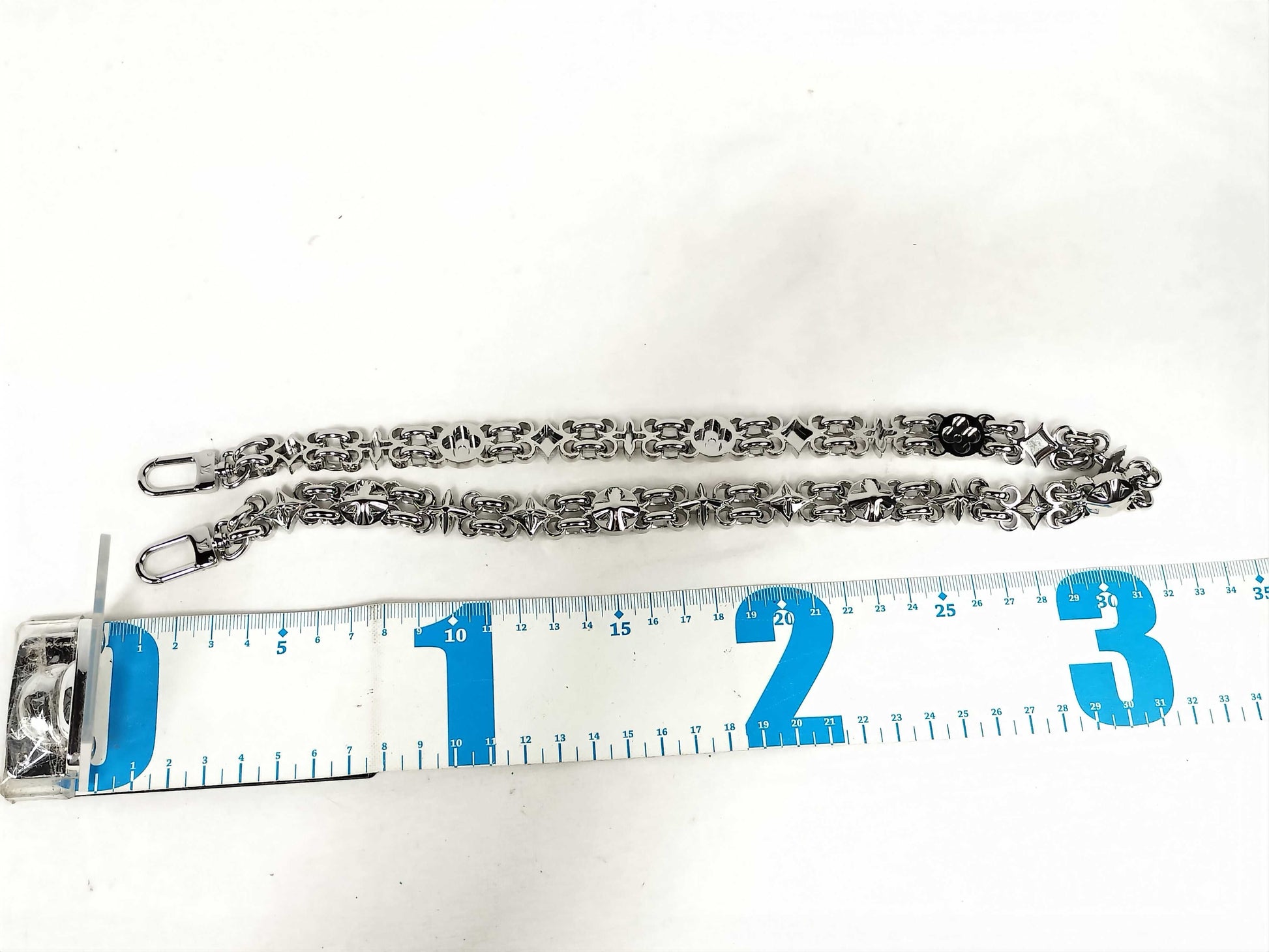 LOUIS VUITTON Dauphine Monogram Accessory Strap with Silver Hardware