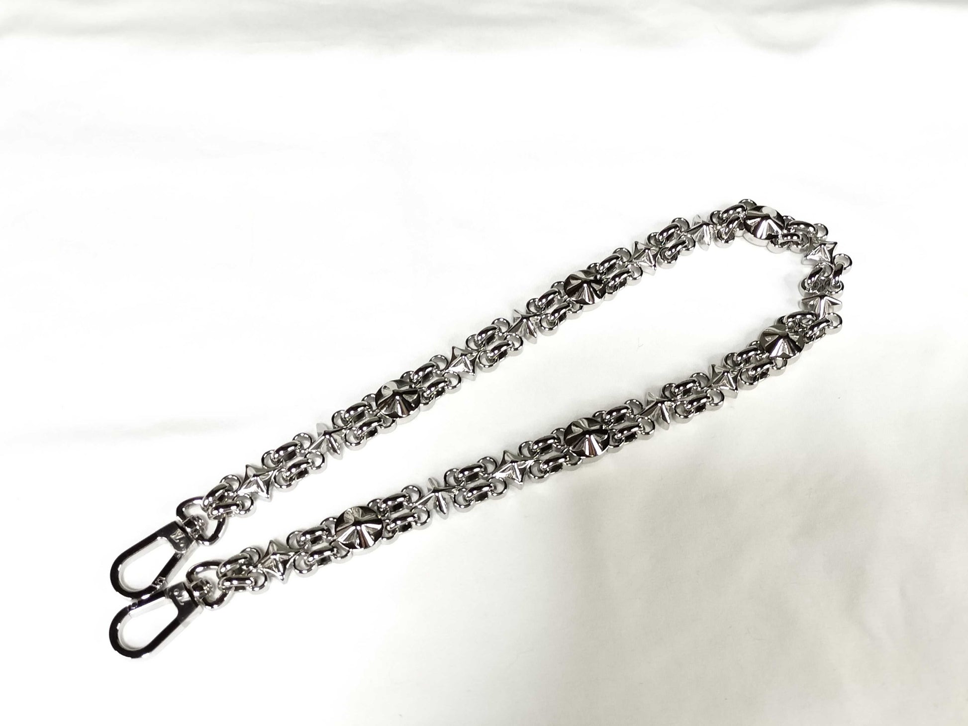 LOUIS VUITTON Dauphine Monogram Accessory Strap with Silver Hardware