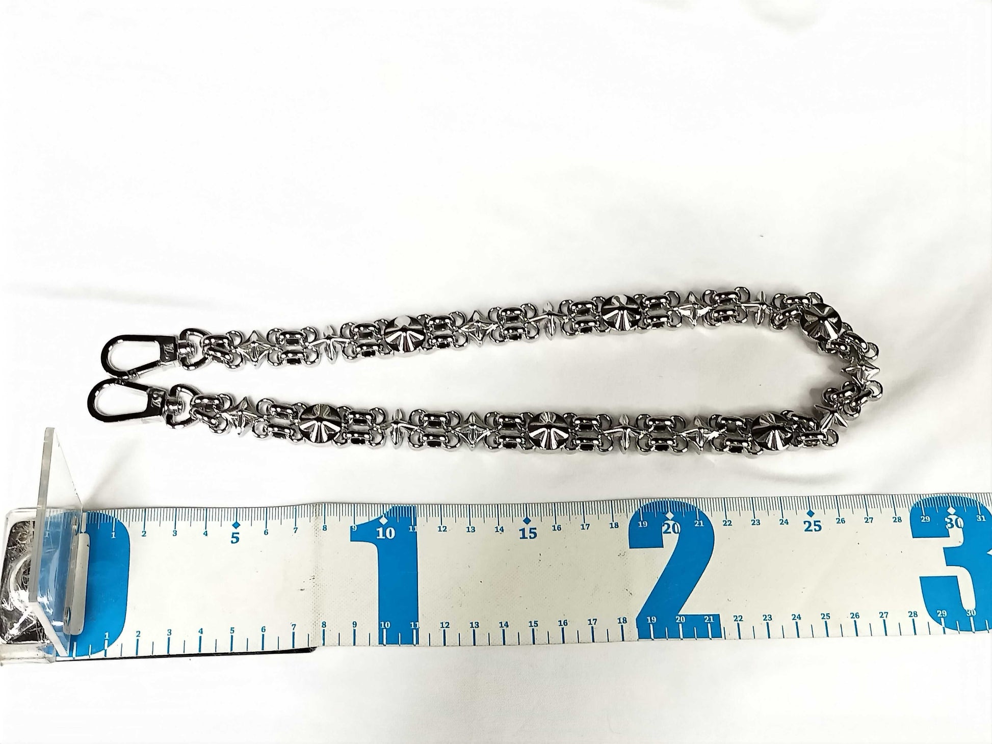 LOUIS VUITTON Dauphine Monogram Accessory Strap with Silver Hardware