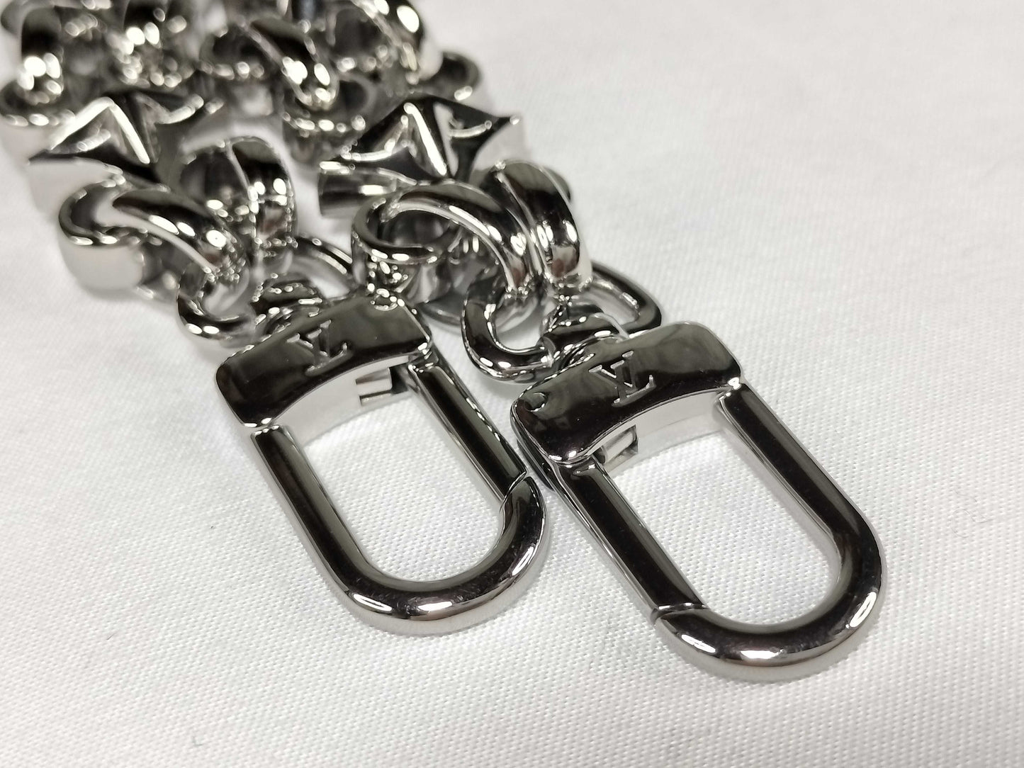 LOUIS VUITTON Dauphine Monogram Accessory Strap with Silver Hardware