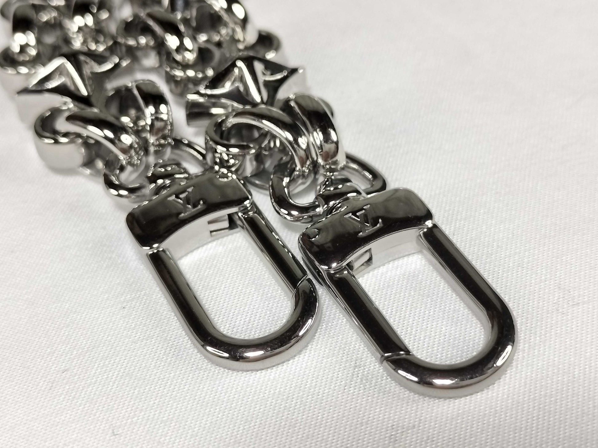 LOUIS VUITTON Dauphine Monogram Accessory Strap with Silver Hardware