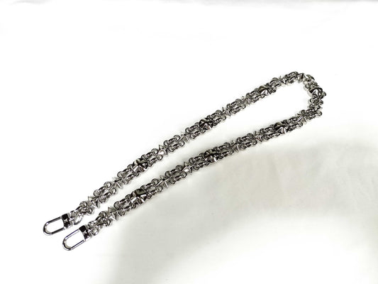LOUIS VUITTON Dauphine Monogram Accessory Strap with Silver Hardware