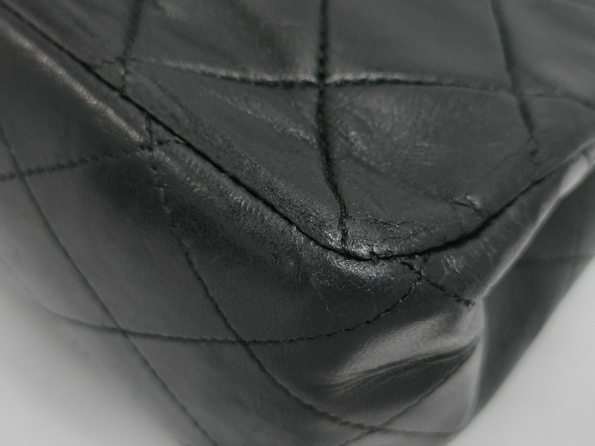 CHANEL Classic Double Flap Shoulder Bag, Size 26, Black Quilted Lambskin Leather with Gold Hardware