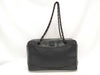 CHANEL CC Vintage Camera Bag in Black Smooth Calfskin Leather with Black Metal Hardware. Tote Bag