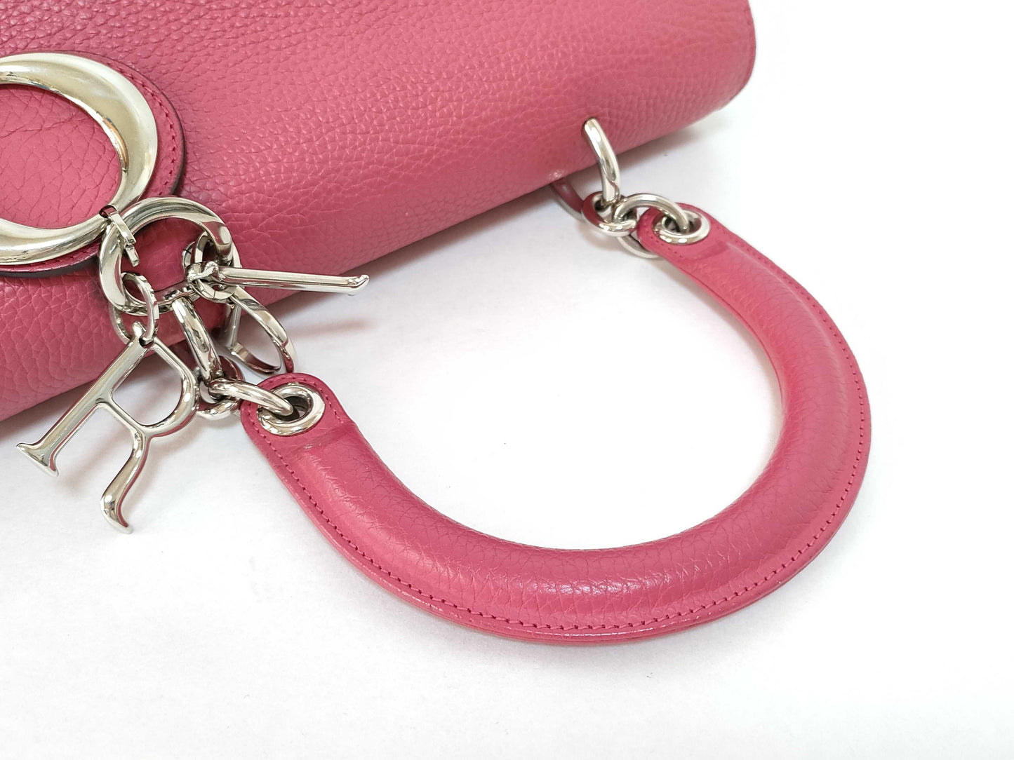 Dior Be Dior Bag/Pink x Orange/Calfskin/Silver Hardware Handbag