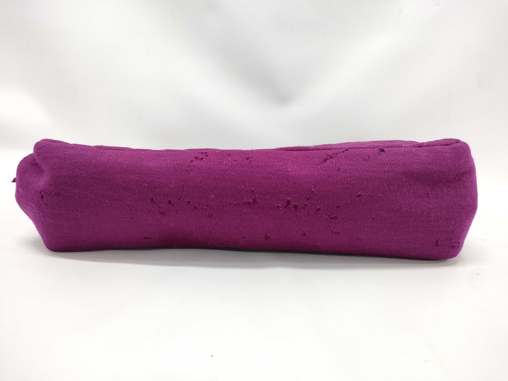 CHANEL Double Quilted Square Tote, Purple, Quilted Jersey Canvas, Gold Hardware, Shoulder Bag