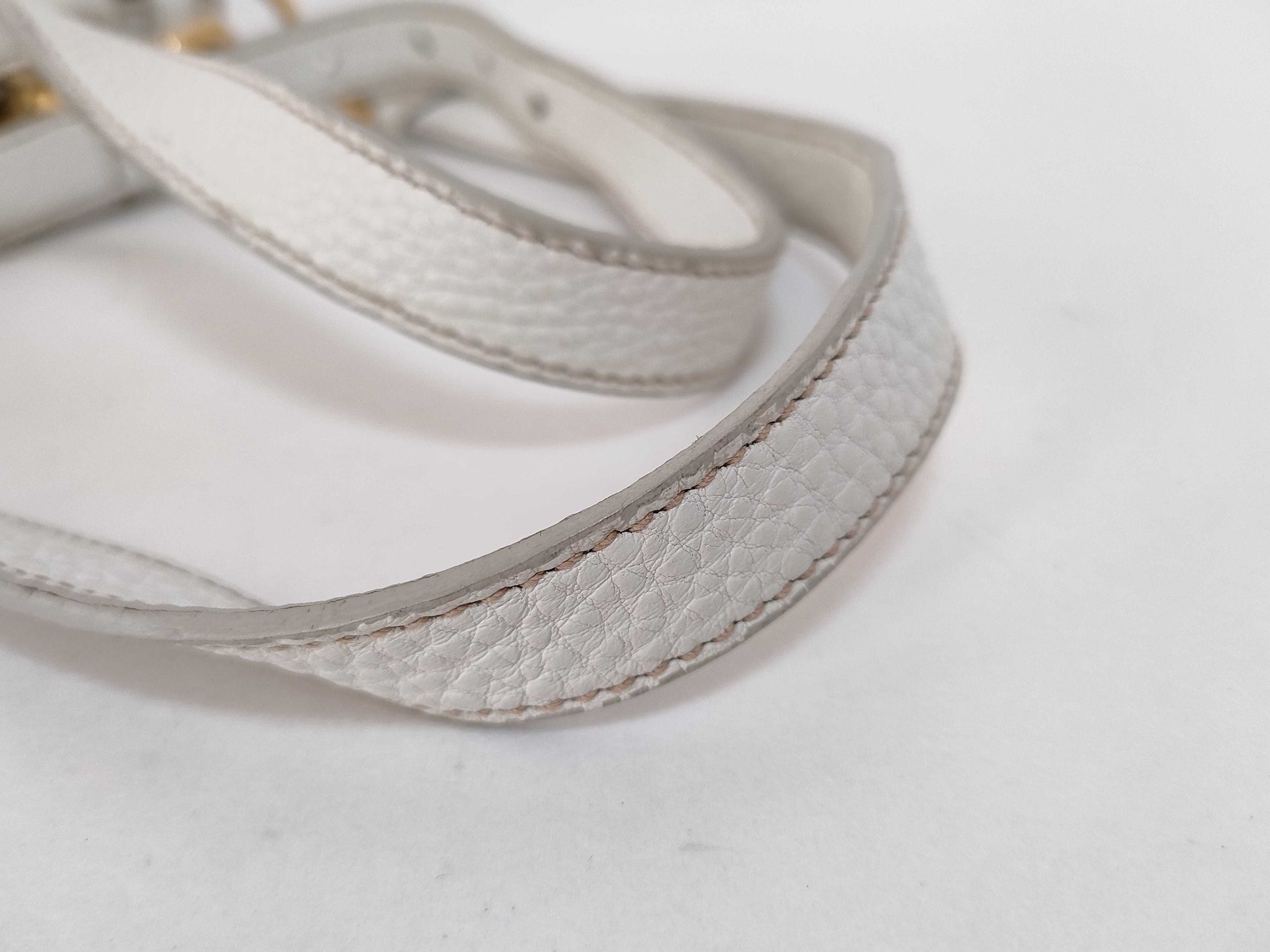 PRADA Prada Front Logo Crossbody Shoulder Bag in Beige Canvas with Gold Hardware