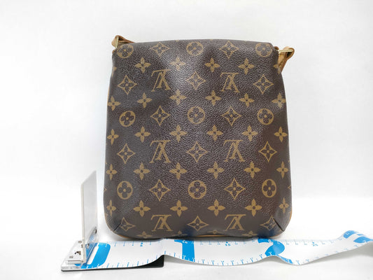 LOUIS VUITTON Monogram Musette Salsa Long Strap Shoulder Bag in Brown Monogram Canvas with Gold Hardware