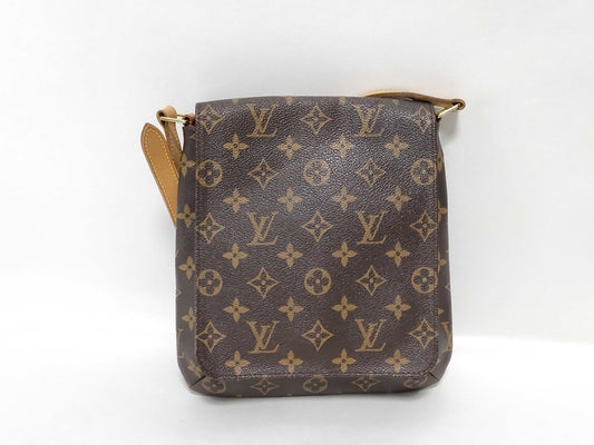 LOUIS VUITTON Monogram Musette Salsa Long Strap Shoulder Bag in Brown Monogram Canvas with Gold Hardware