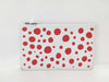 LOUIS VUITTON Monogram Empreinte Louis Vuitton Yayoi Kusama Infinity Dot Neverfull Pouch White/Red Monogram Empreinte Infinity Dot Silver Hardware Pouch