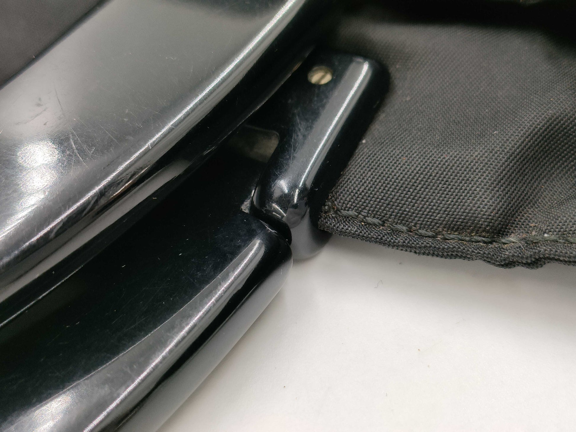 PRADA Prada plastic handle nylon tote bag