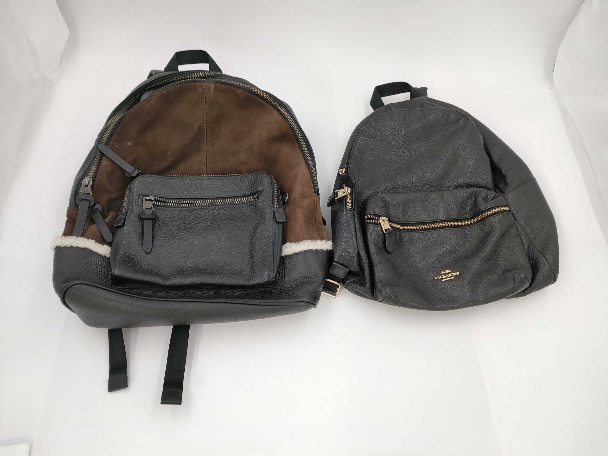 COACH Leather Backpack Set 