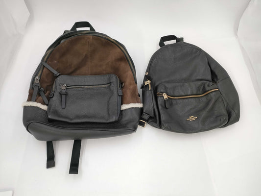 COACH Leather Backpack Set 