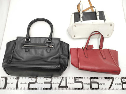 COACH Leather Bag 3-Piece Set