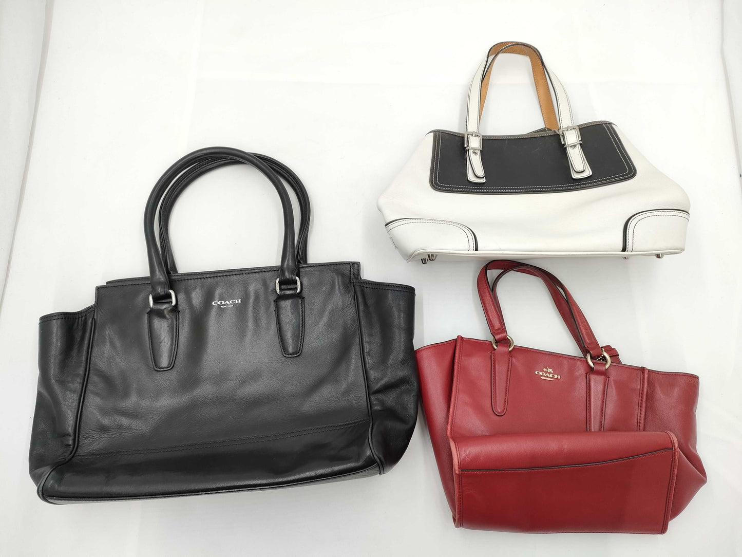COACH Leather Bag 3-Piece Set