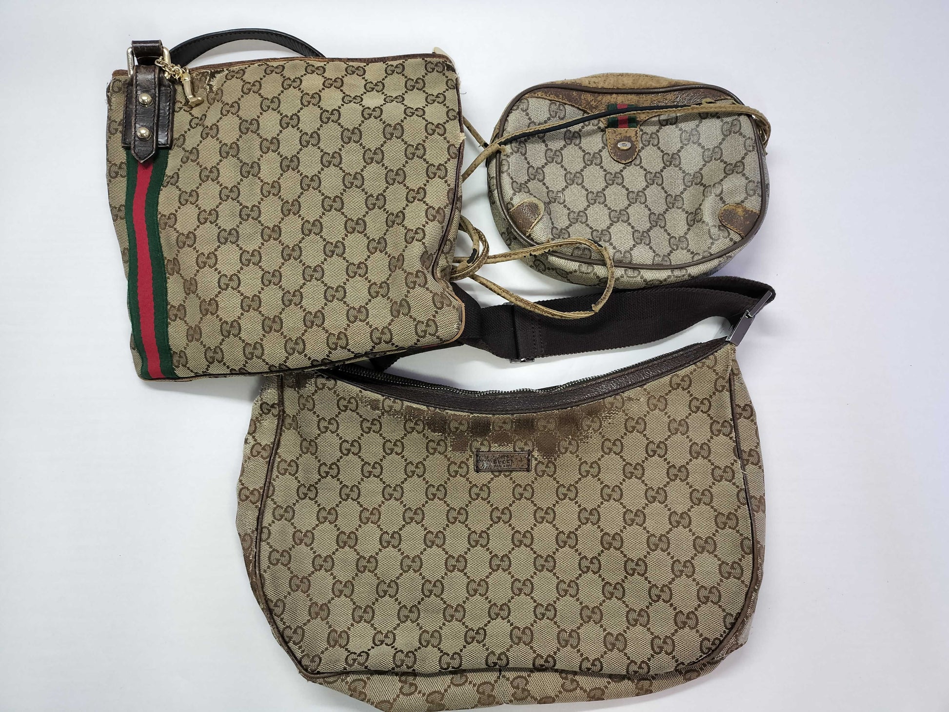 GUCCI GG Canvas GUCCI 3-Piece Gucci Bag Set Shoulder Bag