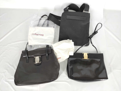 Salvatore Ferragamo Vara Ribbon Shoulder Bag and 3 Other Shoulder Bags Set