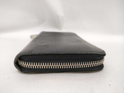 LOUIS VUITTON Epi Louis Vuitton Zippy Wallet Epi Black Long Wallet