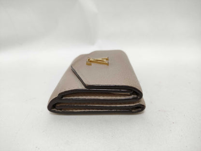 LOUIS VUITTON Louis Vuitton Louis Vuitton Portefeuille Lock Mini Beige Wallet