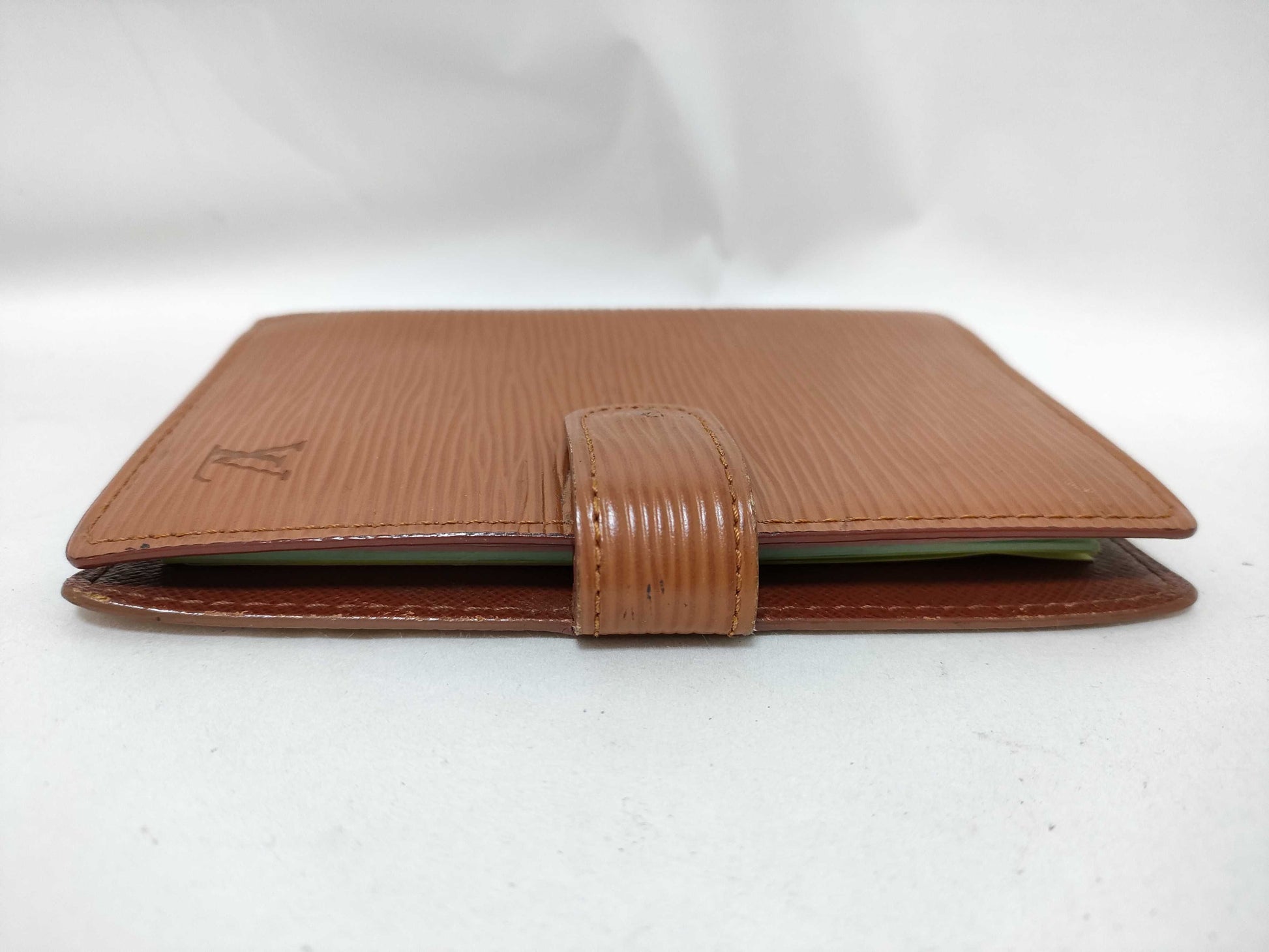LOUIS VUITTON Epi Leather Wallet Cover, Brown