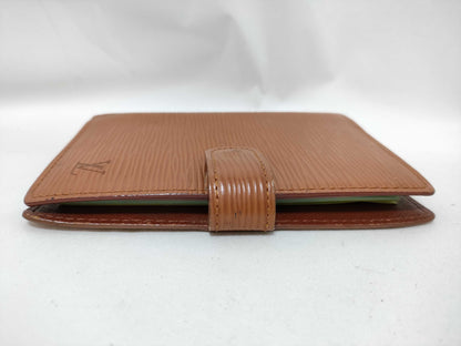 LOUIS VUITTON Epi Leather Wallet Cover, Brown