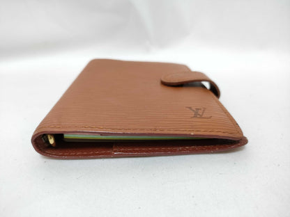 LOUIS VUITTON Epi Leather Wallet Cover, Brown