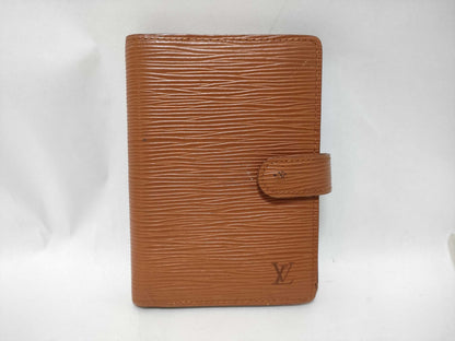 LOUIS VUITTON Epi Leather Wallet Cover, Brown