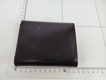 Salvatore Ferragamo Gancini Tri-fold Wallet AQ-220129 Black Leather Wallet