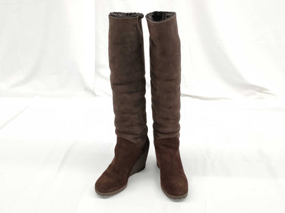 FENDI FENDI Mouton Long Boots Brown #37 Other Shoes