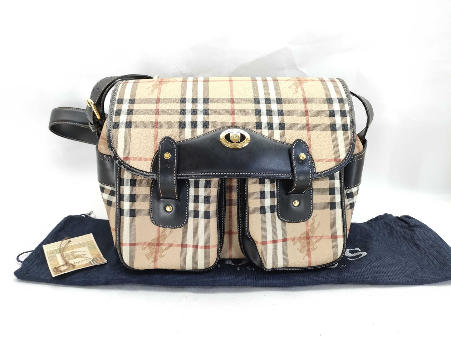 BURBERRY Check Shoulder Bag Shoulder Bag