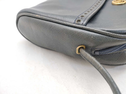 Dior Leather Shoulder Bag Navy