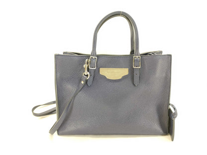 BALENCIAGA Paper 2-Way Bag Navy Handbag