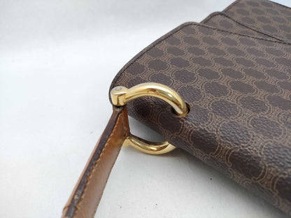 CELINE Macadam Logo Hardware Double Flap Handbag