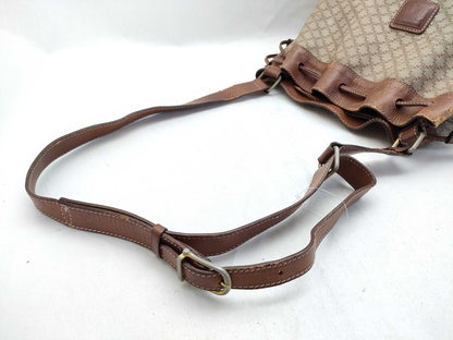 CELINE Macadam Drawstring Shoulder Bag