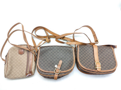 CELINE Macadam Shoulder Bag 3-Piece Set