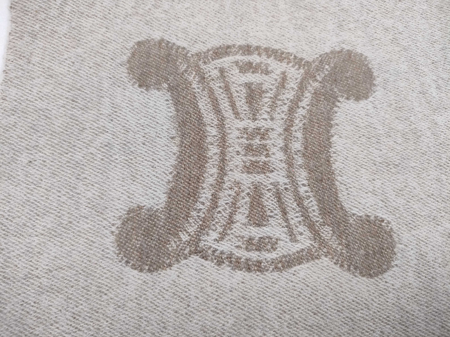 CELINE Triomphe Scarf Beige