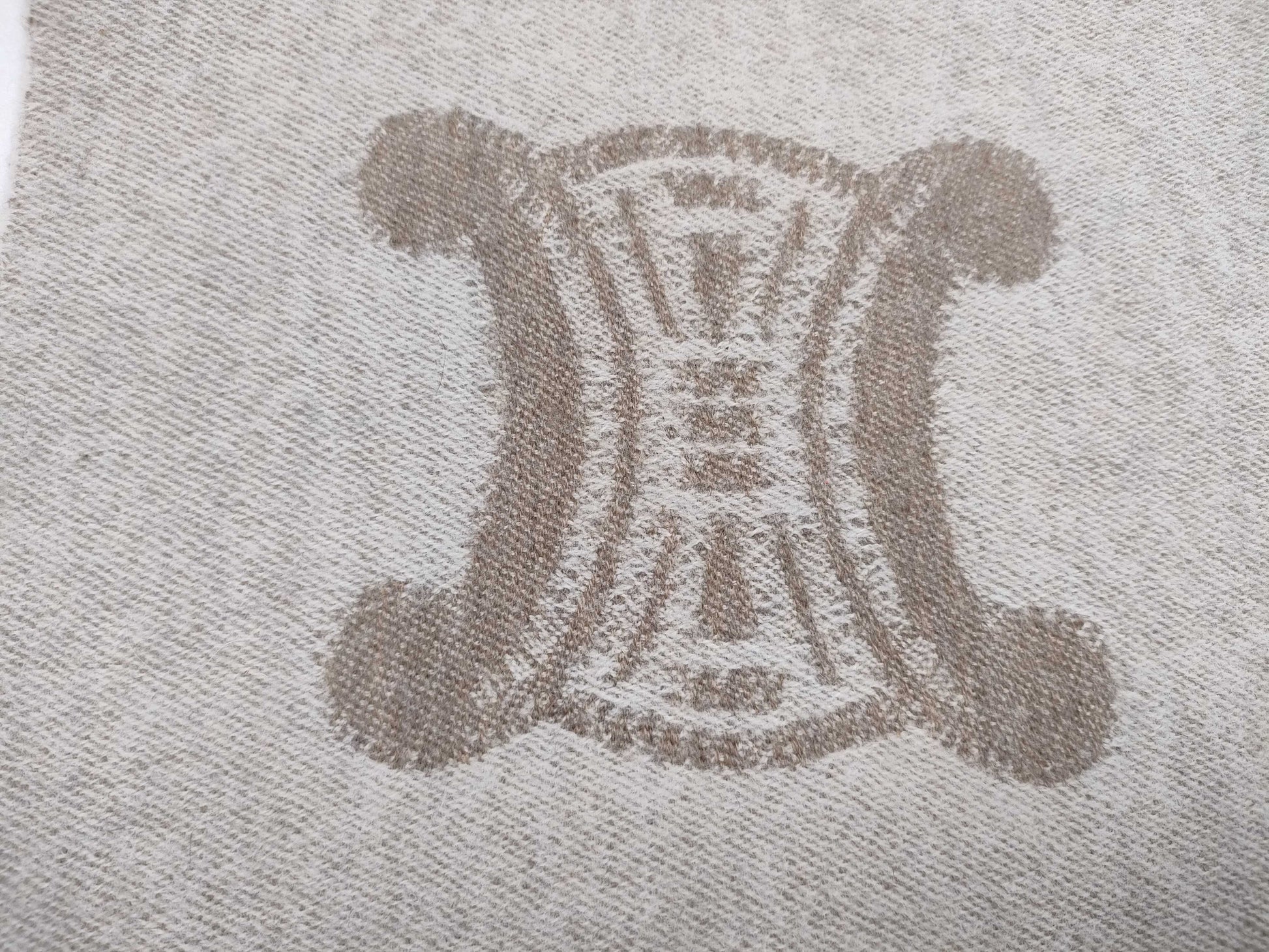 CELINE Triomphe Scarf Beige