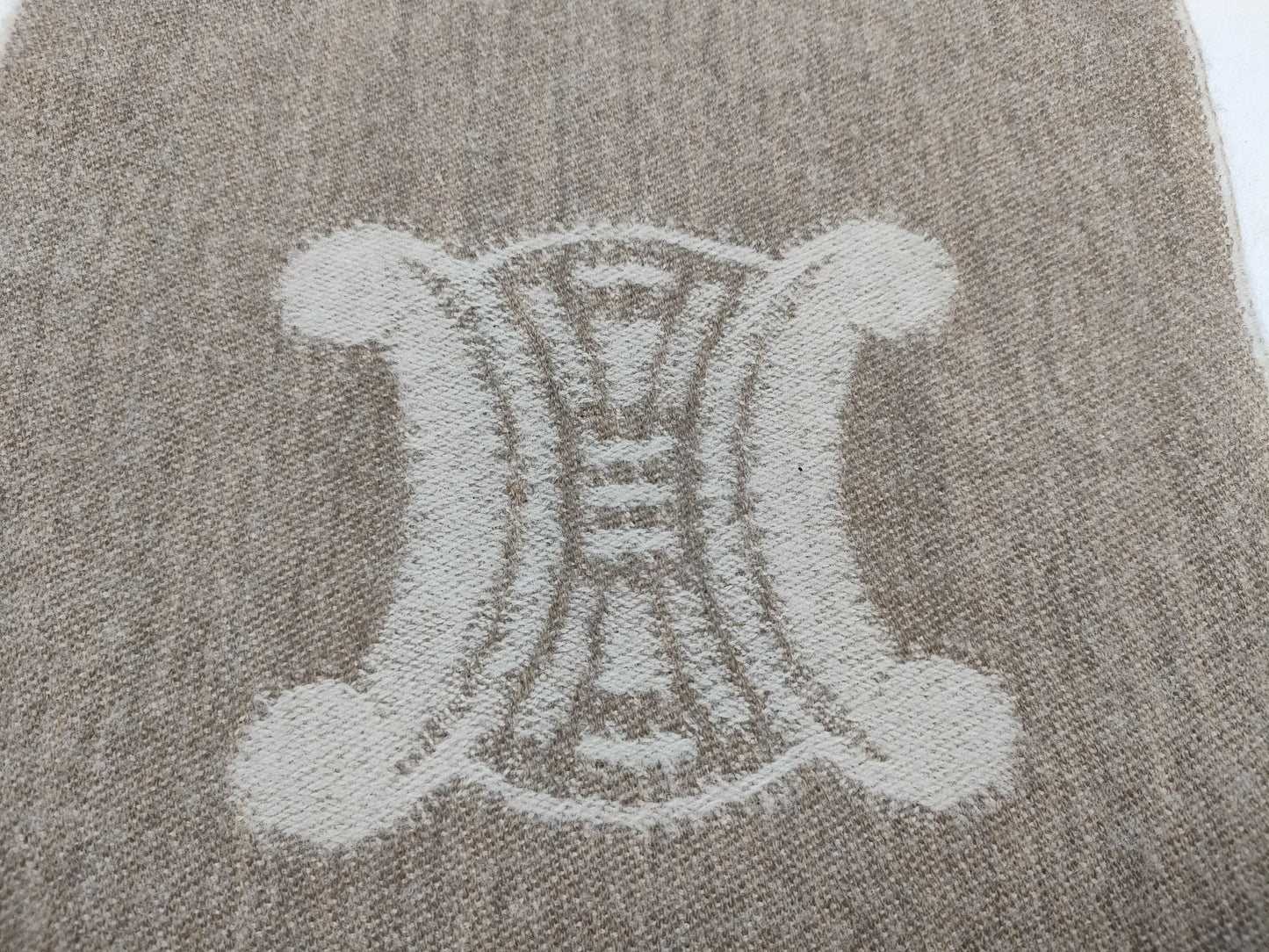 CELINE Triomphe Scarf Beige