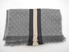 GUCCI GG logo scarf, gray